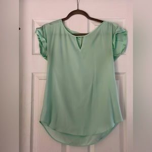 Express small dressy light green shirt